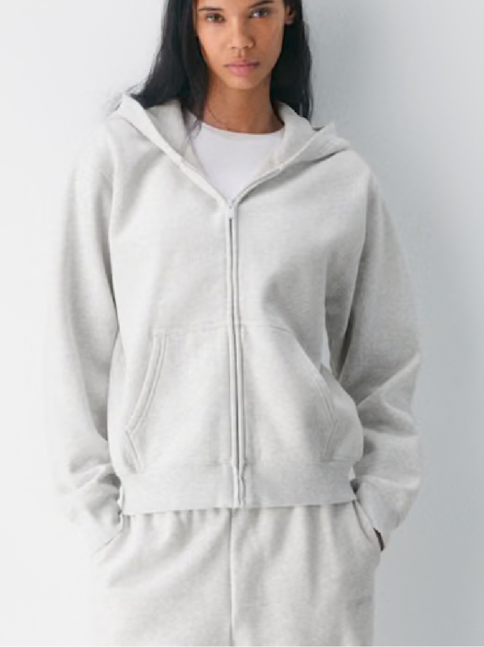 ARITZIA TNA CozyAF White Fleece Jacket
